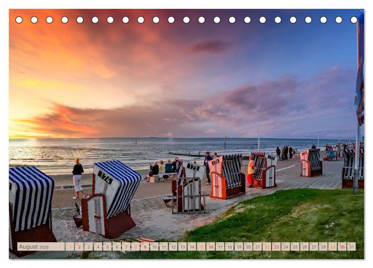 Produktbild: Nordsee-Urlaub (Tischkalender 2026 DIN A5 quer), CALVENDO Monatskalender