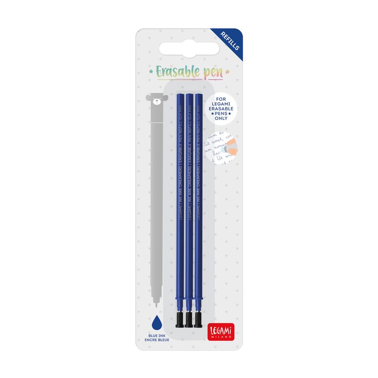 Bild vom Artikel Legami 3x Ersatzmine für löschbaren Gelstift - Blau vom Autor 