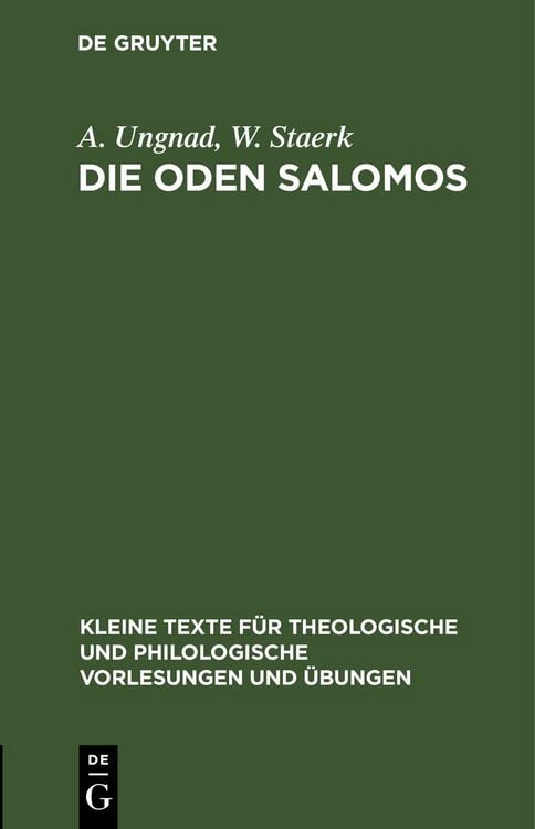 Produktbild: Die Oden Salomos