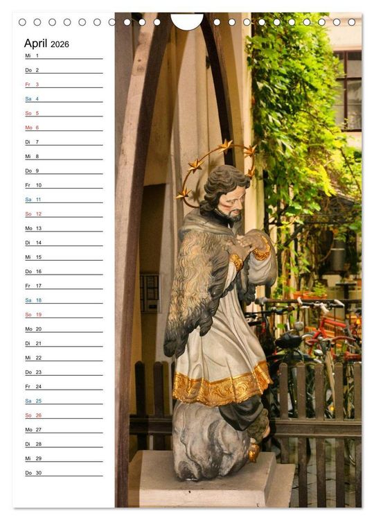 Produktbild: Nepomuk - Der Br&uuml;ckenheilige (Wandkalender 2026 DIN A4 hoch), CALVENDO Monatskalender