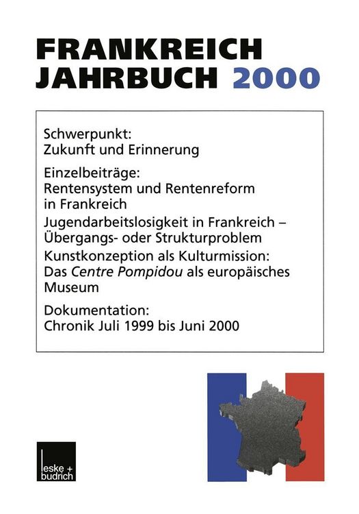 Produktbild: Frankreich-Jahrbuch 2000