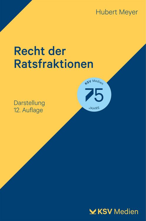 Produktbild: Recht der Ratsfraktionen