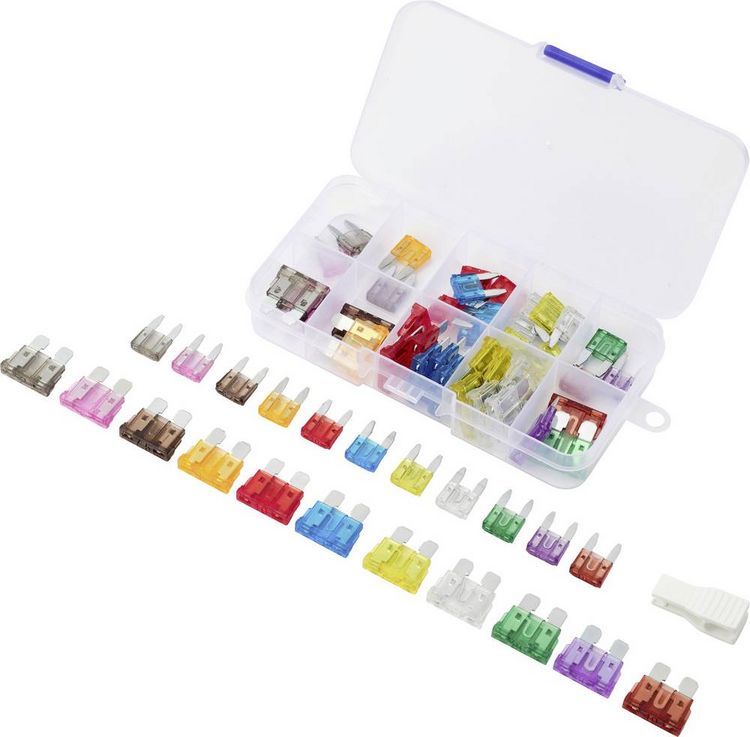 Produktbild: TRU COMPONENTS 60pcs fuse kit TC-14378664 Sicherungs-Set, Sicherungszieher 2 A, 3 A, 5 A, 7.5 A, 10 A, 15 A, 20 A, 25 A, 30 A, 35