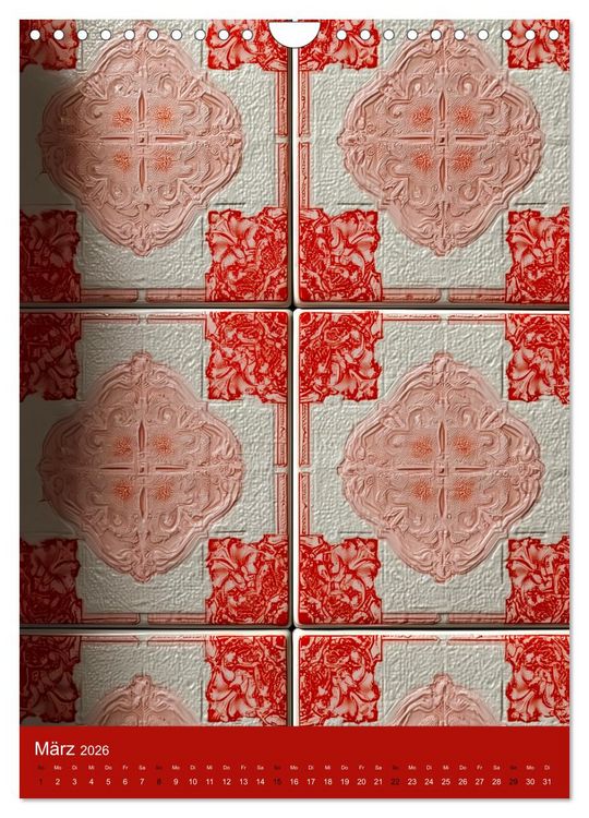 Produktbild: Portugiesischer Fliesen - Azulejos f&uuml;r Fliesenleger, Kunst- und Portugal-Liebhaber (Wandkalender 2026 DIN A4 hoch), CALVENDO Monatskalender
