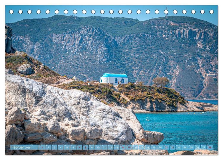 Produktbild: Insel Kos in Griechenland (Tischkalender 2026 DIN A5 quer), CALVENDO Monatskalender
