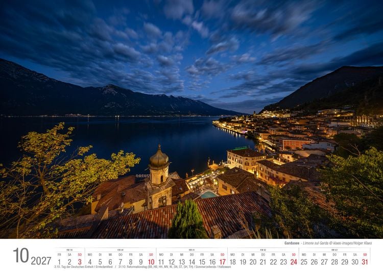 Produktbild: Gardasee 2027 Bildkalender A3 cm quer, spiralgebunden