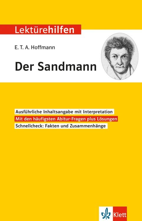 Produktbild: Lekt&uuml;rehilfen E.T.A. Hoffmann 'Der Sandmann'