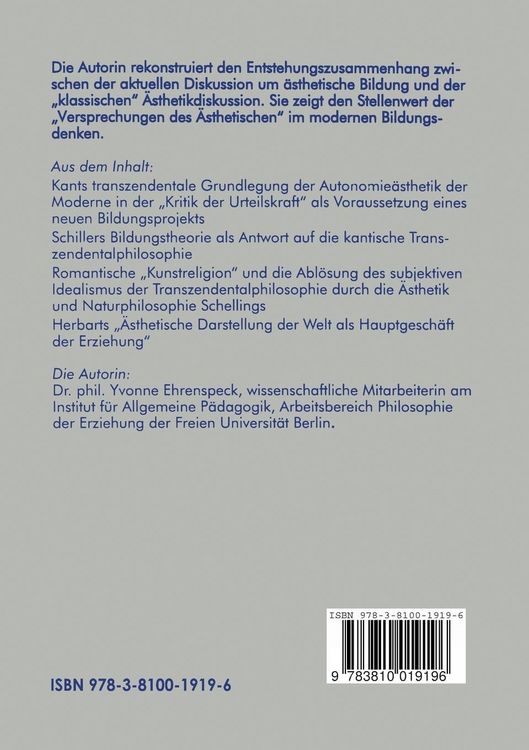 Produktbild: Versprechungen des &Auml;sthetischen