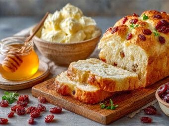 Produktbild: CALVENDO Puzzle Mmmh, s&uuml;&szlig;, saftig, f&uuml;r Genie&szlig;er - Rosinenbrot | 1000 Teile Lege-Gr&ouml;&szlig;e 64x48cm Foto-Puzzle f&uuml;r gl&uuml;ckliche Stunden