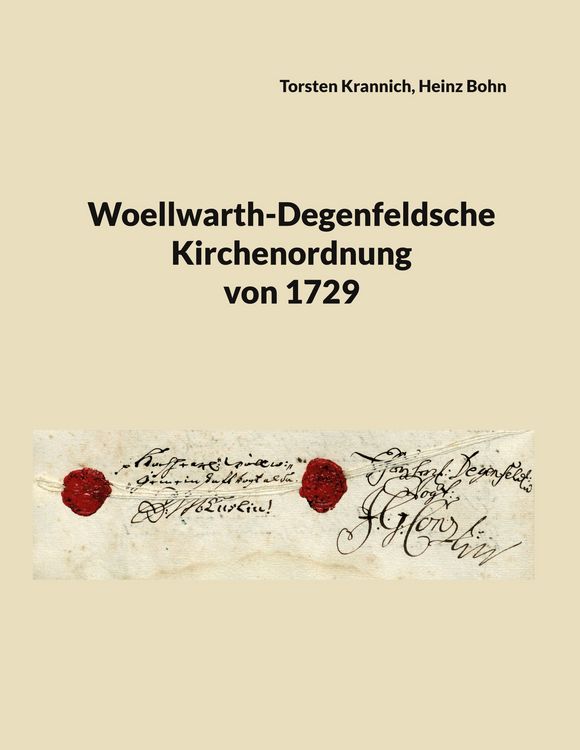 Produktbild: Woellwarth-Degenfeldsche Kirchenordnung von 1729