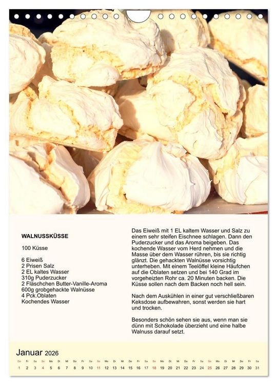 Produktbild: Pl&auml;tzchen. Kekse f&uuml;r das ganze Jahr! (Wandkalender 2026 DIN A4 hoch), CALVENDO Monatskalender