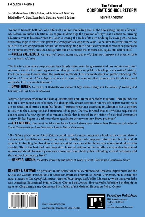 Produktbild: Failure of Corporate School Reform