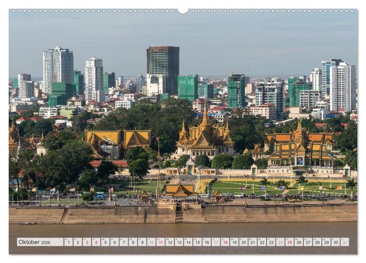 Produktbild: Skylines weltweit (Wandkalender 2026 DIN A2 quer), CALVENDO Monatskalender