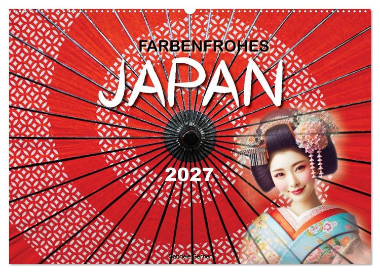 Produktbild: Farbenfrohes Japan (Wandkalender 2027 DIN A2 quer), CALVENDO Monatskalender