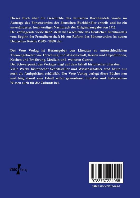 Produktbild: Geschichte des deutschen Buchhandels