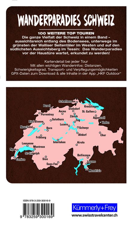 Produktbild: Kümmerly+Frey Wanderführer Wanderparadies Schweiz Band 2