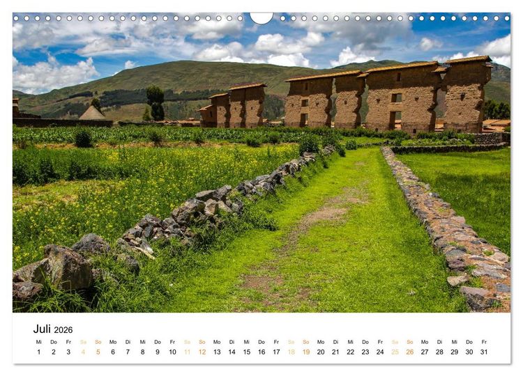 Produktbild: Qhapaq &Ntilde;an - die K&ouml;nigsstrasse der Anden (Wandkalender 2026 DIN A3 quer), CALVENDO Monatskalender