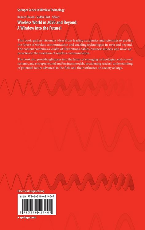 Produktbild: Wireless World in 2050 and Beyond: A Window into the Future!