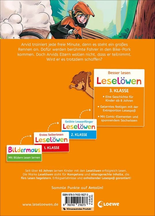 Produktbild: Lesel&ouml;wen 3. Klasse - Aufregung im Bike-Park