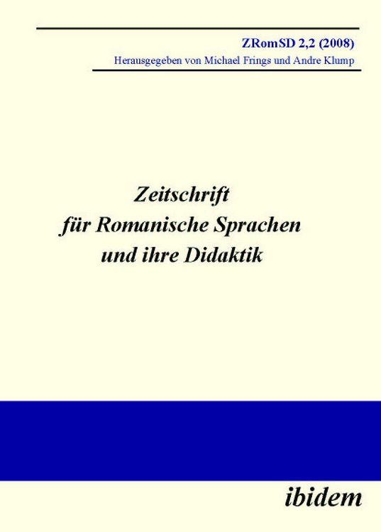 Produktbild: Zeitschrift f&uuml;r Romanische Sprachen und ihre Didaktik