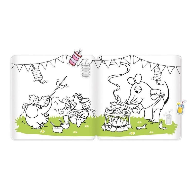 Produktbild: Tr&ouml;tsch Die Maus Stickermalbuch Malbuch mit Stickern