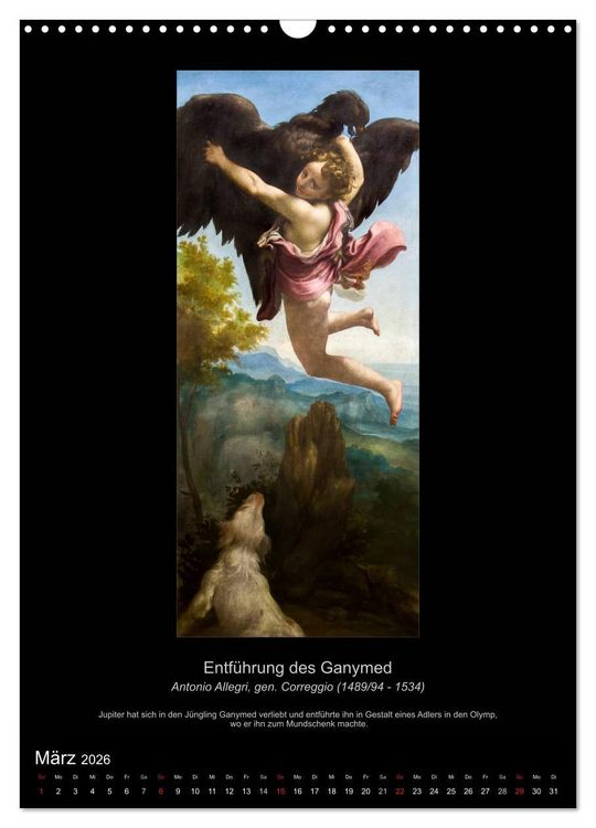 Produktbild: Ovids Metamorphosen - B&uuml;cher der Verwandlungen (Wandkalender 2026 DIN A3 hoch), CALVENDO Monatskalender