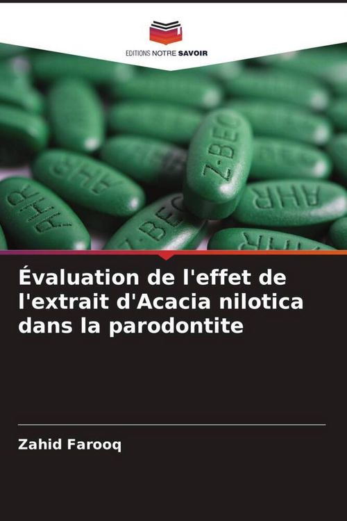 Produktbild: &Eacute;valuation de l'effet de l'extrait d'Acacia nilotica dans la parodontite