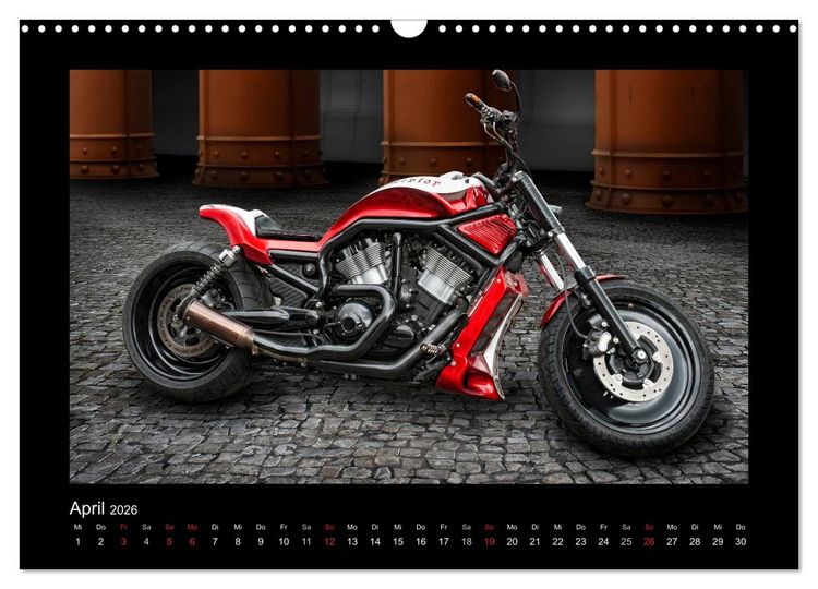 Produktbild: Motorrad-Tr&auml;ume &ndash; Chopper und Custombikes (Wandkalender 2026 DIN A3 quer), CALVENDO Monatskalender