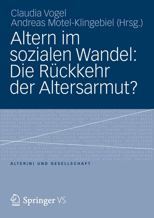 Produktbild: Altern im sozialen Wandel: Die R&uuml;ckkehr der Altersarmut?