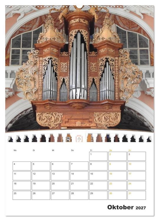Produktbild: Orgeln zum Verlieben! (Wandkalender 2027 DIN A2 hoch), CALVENDO Monatskalender