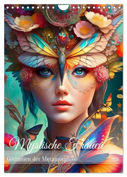 Produktbild: Mystische Frauen - G&ouml;ttinnen der Metamorphose (Wandkalender 2026 DIN A4 hoch), CALVENDO Monatskalender