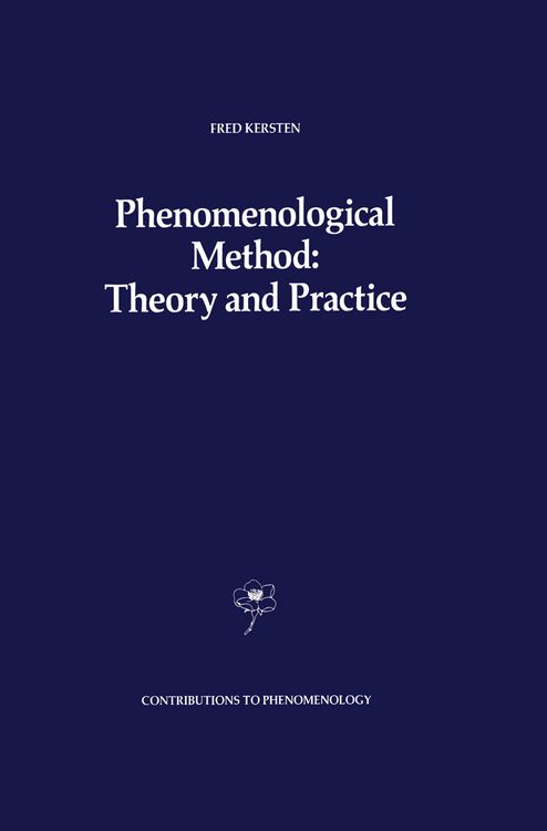 Produktbild: Phenomenological Method: Theory and Practice