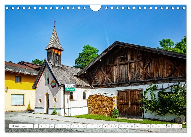 Produktbild: Kapellen im Tiroler Leutaschtal (Wandkalender 2026 DIN A4 quer), CALVENDO Monatskalender