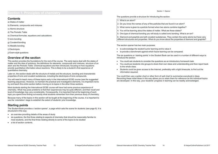 Produktbild: Edexcel International GCSE - Edexcel International GCSE Chemistry Teacher Pack