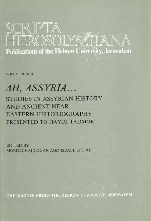 Produktbild: Scripta Hierosolymitana: Studies in Assyrian History