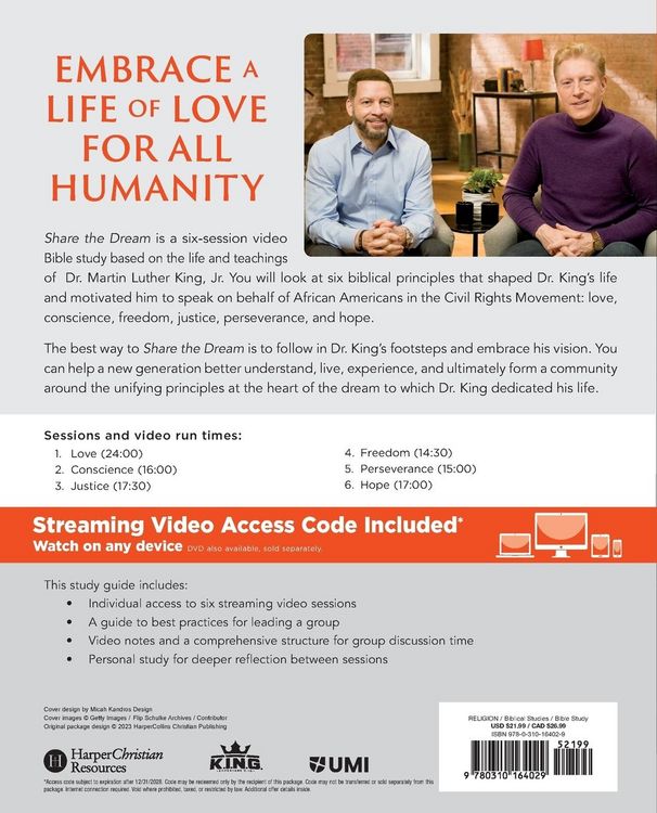 Produktbild: Share the Dream Bible Study Guide Plus Streaming Video