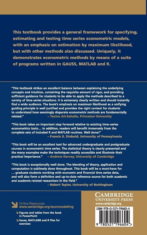 Produktbild: Econometric Modelling with Time Series