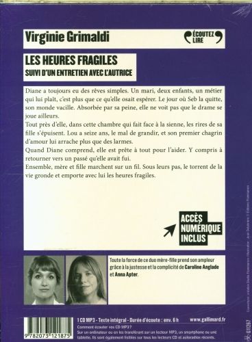 Produktbild: Les heures fragiles