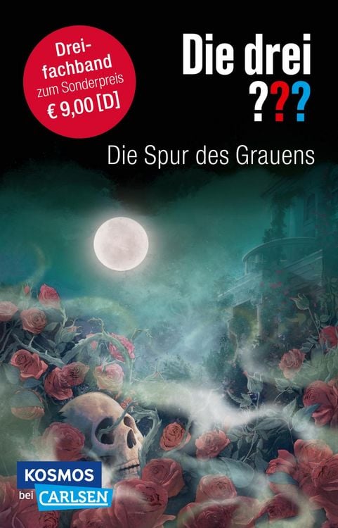 Produktbild: Die drei ???: Die Spur des Grauens. Dreifachband (Enth&auml;lt die B&auml;nde: Im Haus des Henkers, Die Villa der Toten, Die fl&uuml;sternden Puppen)
