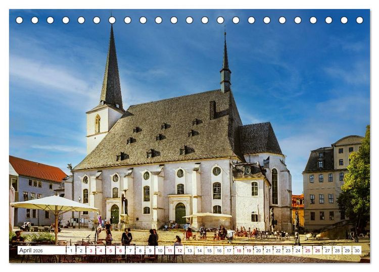 Produktbild: Kulturstadt Weimar - Stadt der Klassiker (Tischkalender 2026 DIN A5 quer), CALVENDO Monatskalender