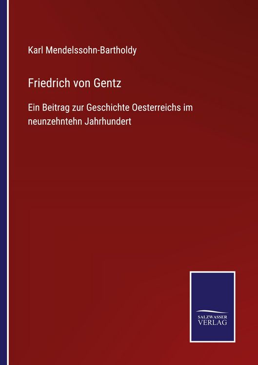 Produktbild: Friedrich von Gentz