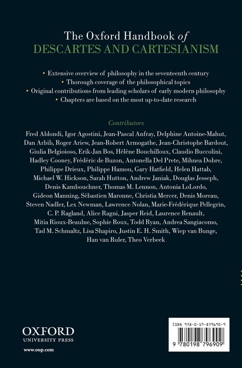 Produktbild: Oxford Handbook of Descartes and Cartesianism