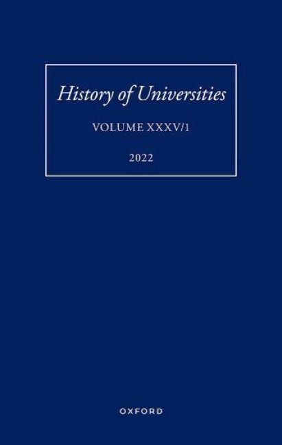 Produktbild: History of Universities: Volume XXXV / 1