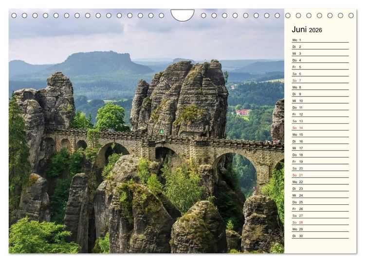Produktbild: Unterwegs im sch&ouml;nen Sachsen (Wandkalender 2026 DIN A4 quer), CALVENDO Monatskalender