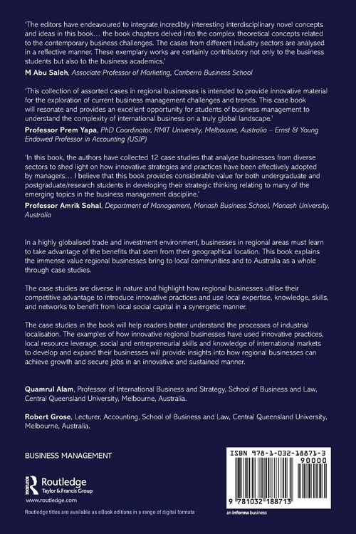 Produktbild: Regional Businesses in a Changing Global Economy