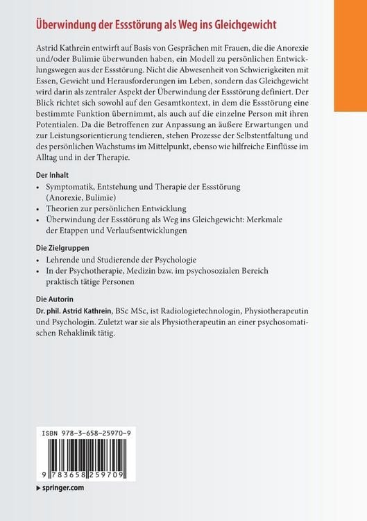 Produktbild: &Uuml;berwindung der Essst&ouml;rung als Weg ins Gleichgewicht