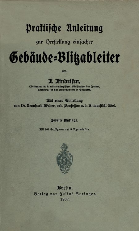 Produktbild: Praktische Anleitung zur Herstellung einfacher Geb&auml;ude-Blitzableiter