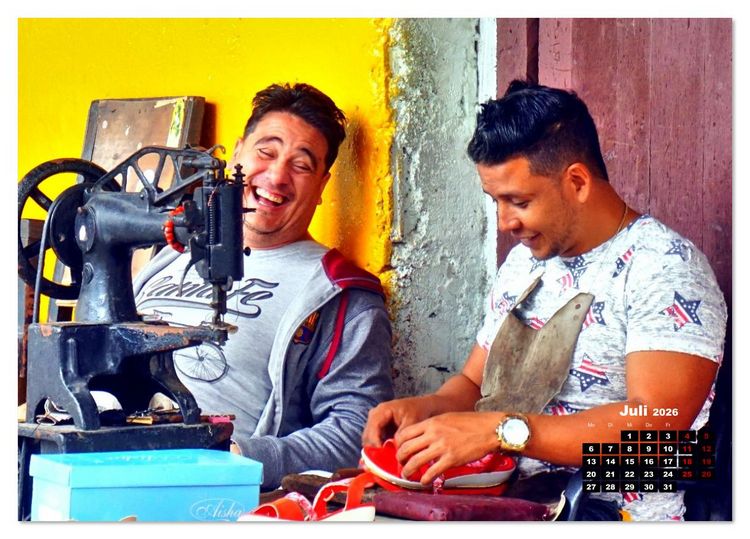 Produktbild: Zapateros - Schuhmacher in Havanna (Tischkalender 2026 DIN A5 quer), CALVENDO Monatskalender