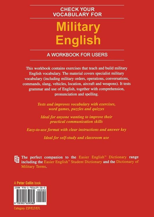Produktbild: Check Your Vocabulary for Military English