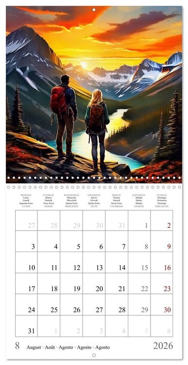 Produktbild: Mountains New Adventure (Wall Calendar 2026 12 &times; 12 Inch) CALVENDO 12 Month Wall Calendar